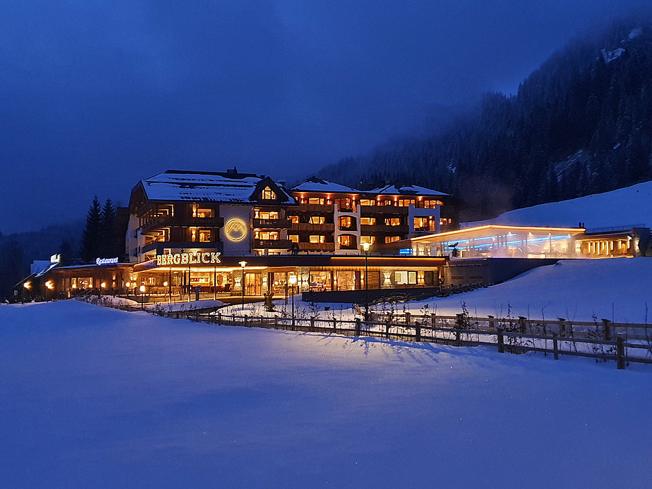 Hotel Bergblick, Winternacht im Tannheimer Tal